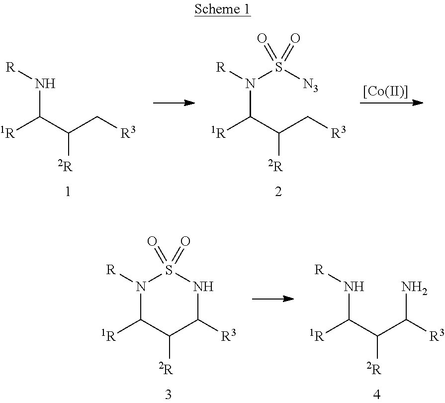 Diamine synthesis via catalytic c-h amination of azides