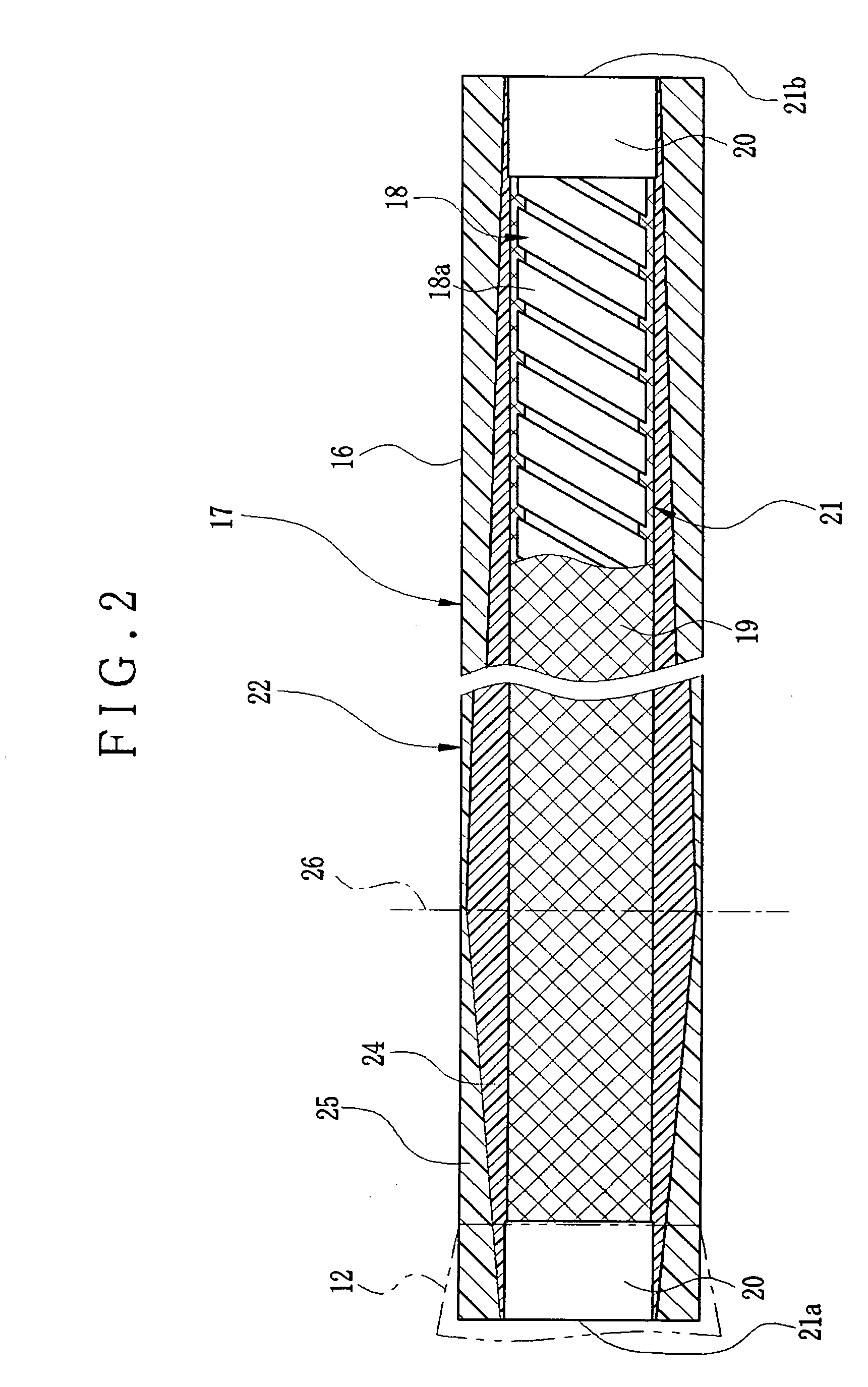 Flexible tube device and endoscope