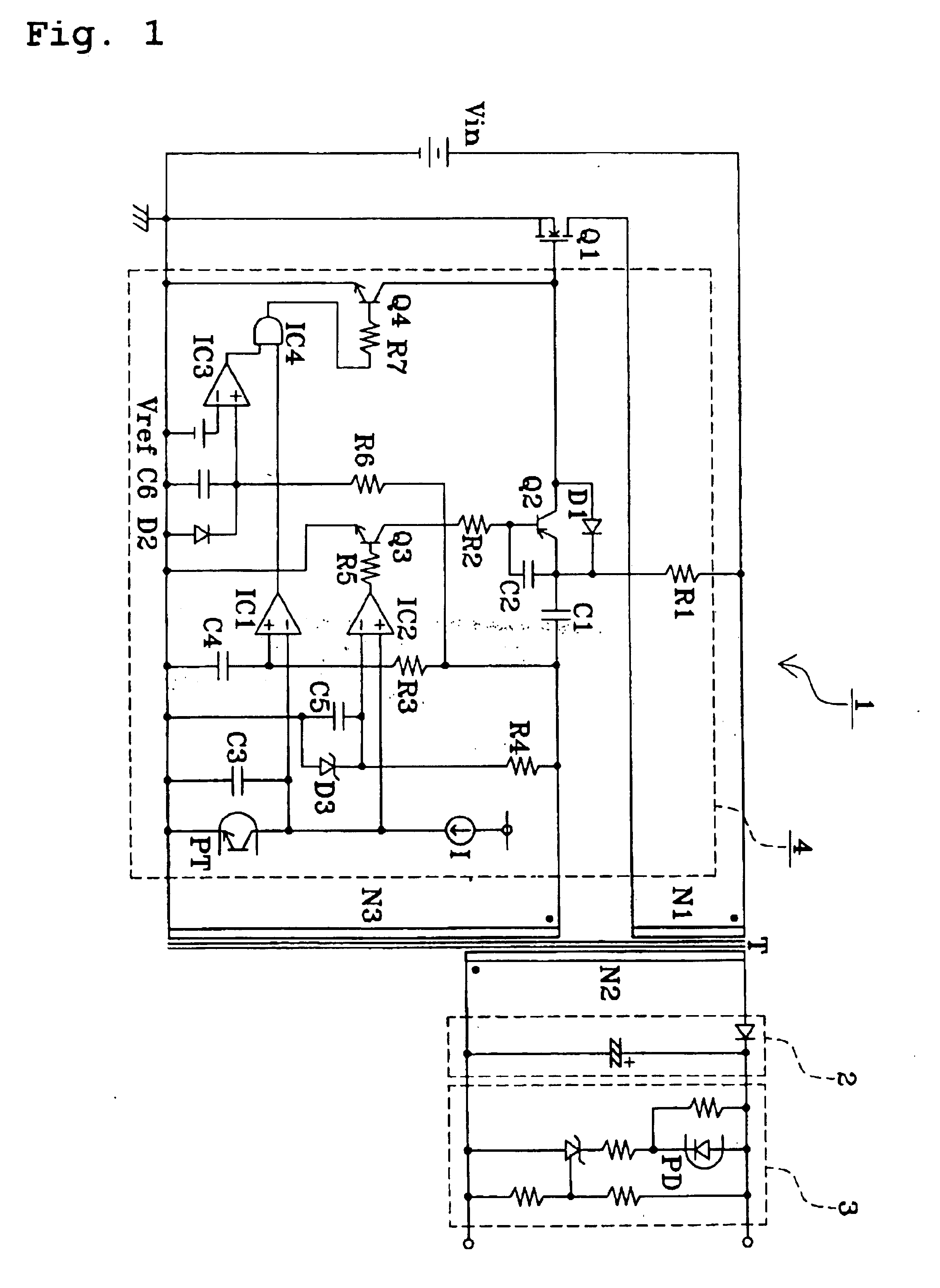 Fly-back converter with constant pulse width and variable duty cycle using a capacitor in control circuit