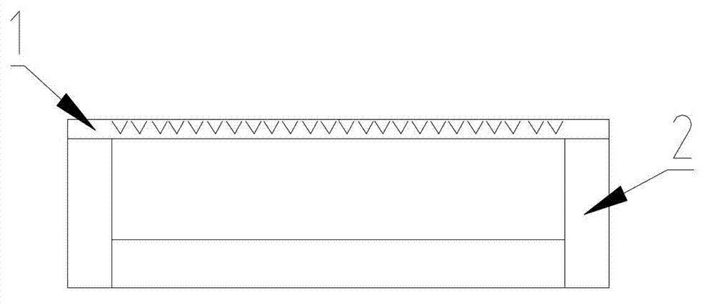 Integral forming die for anti-sliding layer on surface of glass reinforced plastic product and production method