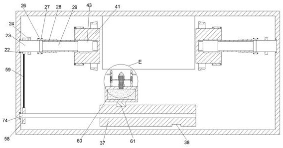 A clamping and spraying device for surface sandblasting