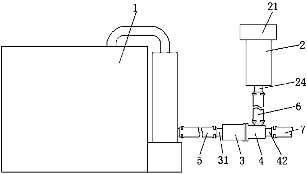 Backflow prevention device for medical negative treatment drainage device