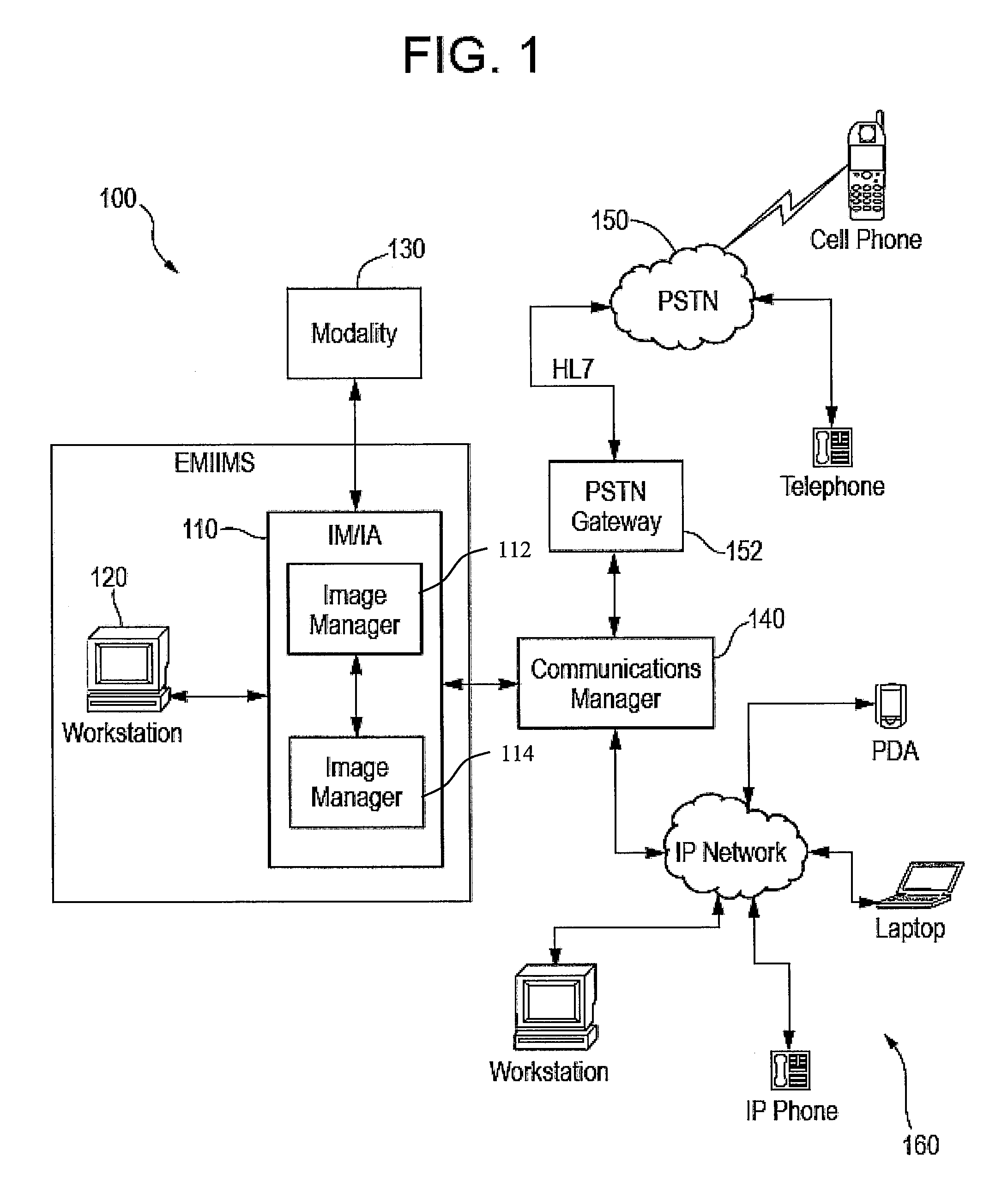 Enterprise medical imaging and information management system with enhanced communications capabilities