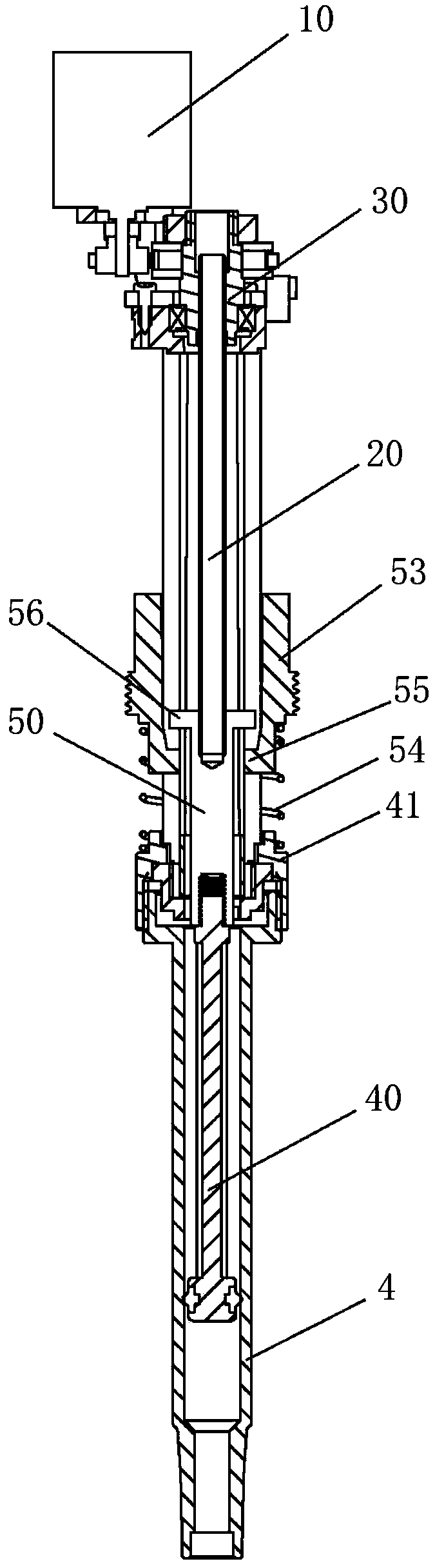 Clutch mechanism of electric pipette