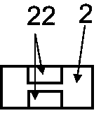 Rectangular waveguide four-path coaxial power divider based on metal ridge