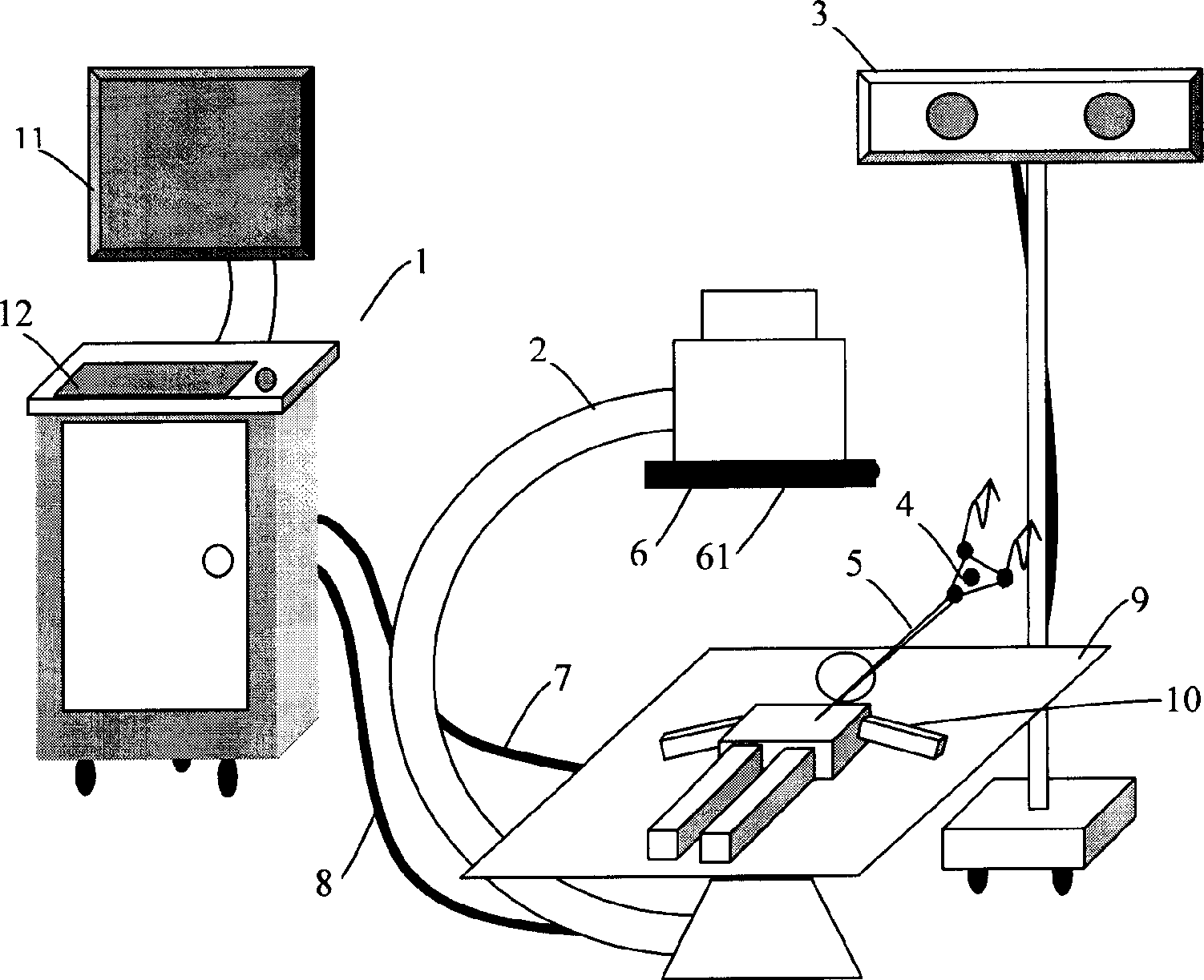 Puncture guiding system and method in computer aided percutaneous nephrostolithotomy