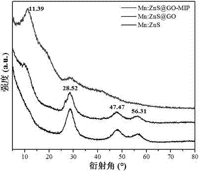 A kind of preparation method and application of mn-doped zns quantum dot surface imprinted fluorescent probe