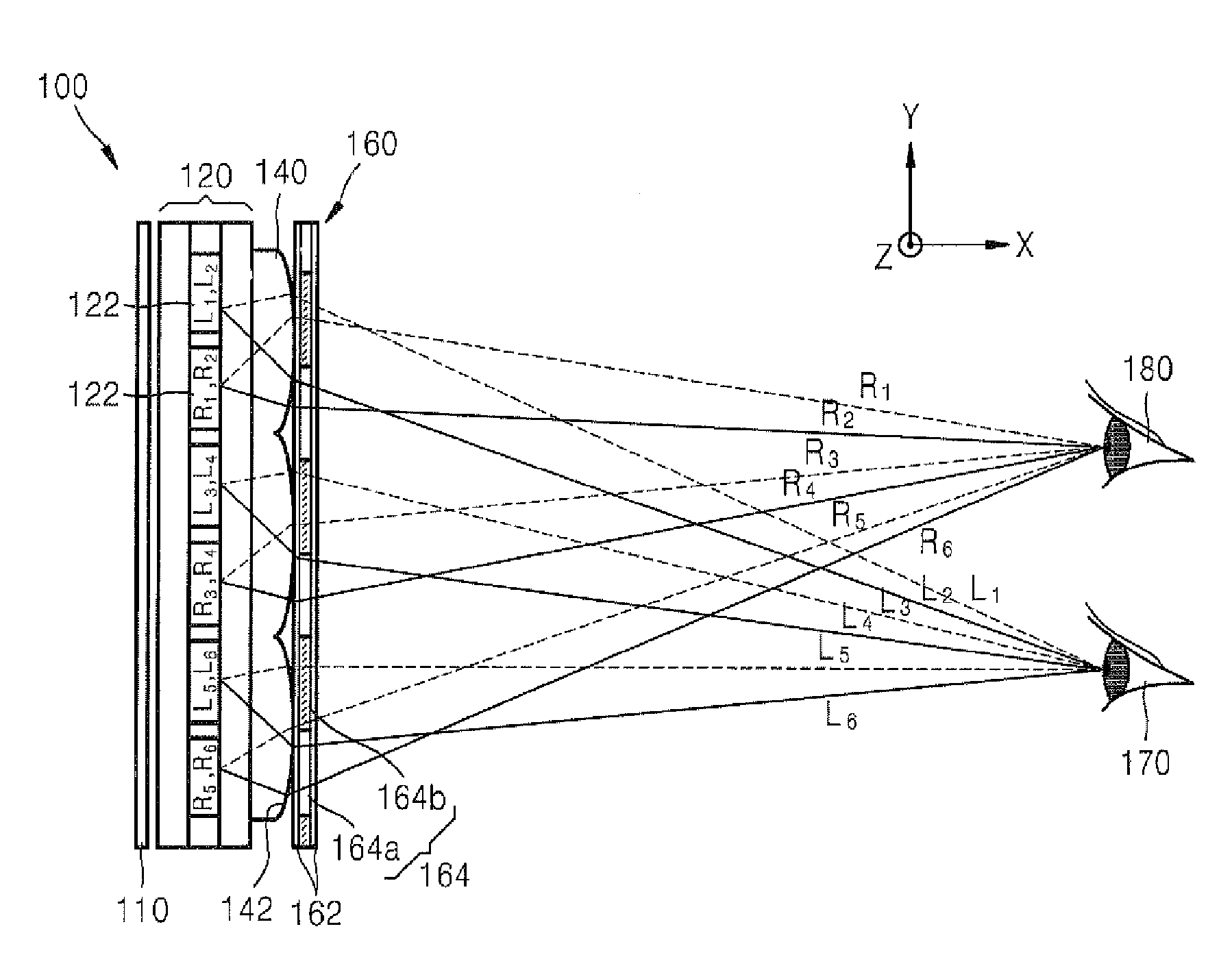 High resolution 2d/3d switchable display apparatus