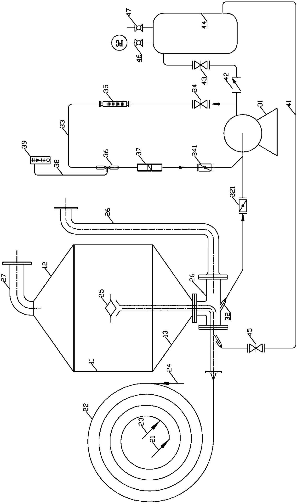 Extremely simple high efficiency gas floatation machine, and gas floatation method