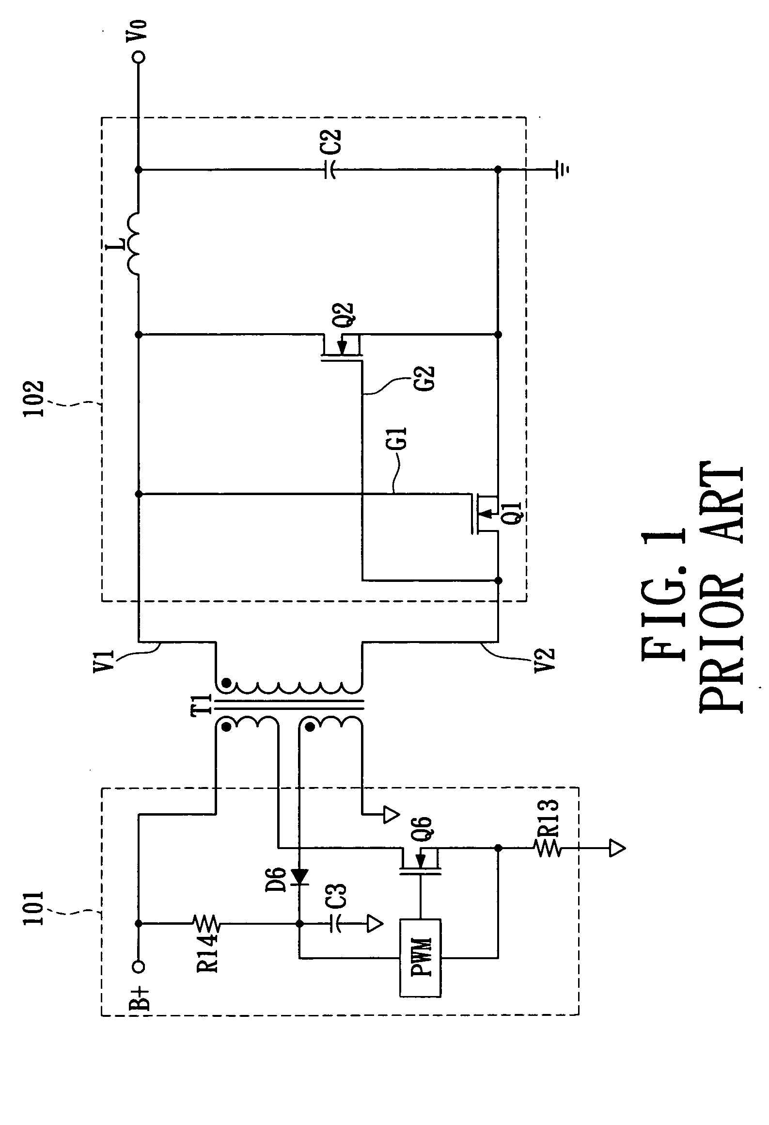 Synchronous rectification circuit with dead time regulation