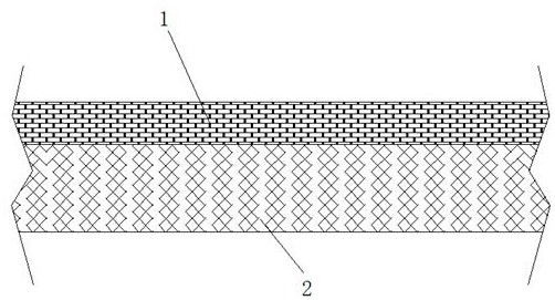 A soft and hard heterogeneous conveyor belt guide film