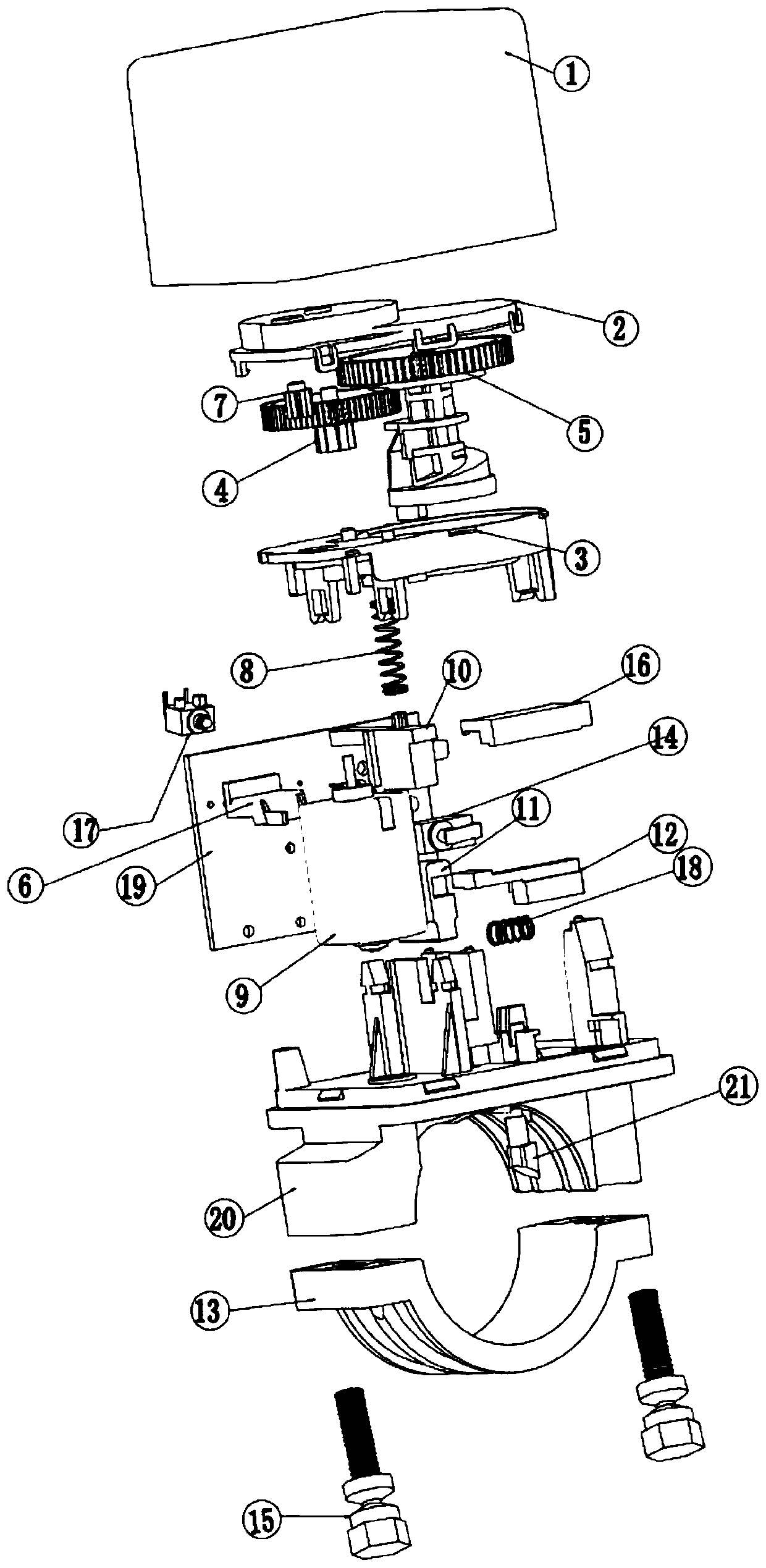 A car steering column electronic lock mechanism