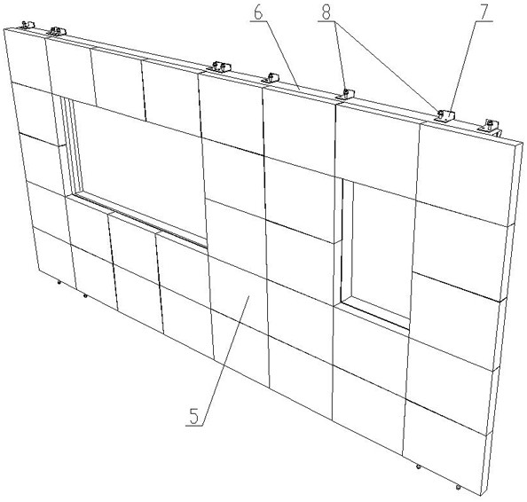 Manufacturing and mounting method for combined wall of fabricated house