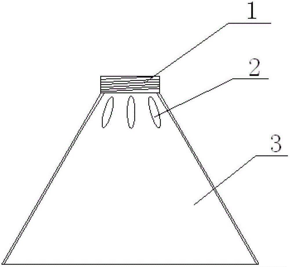 LED fluorescent lampshade and manufacturing method thereof