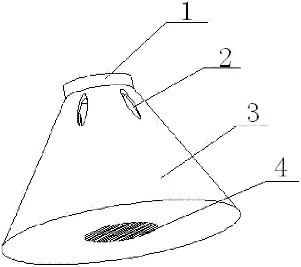 LED fluorescent lampshade and manufacturing method thereof