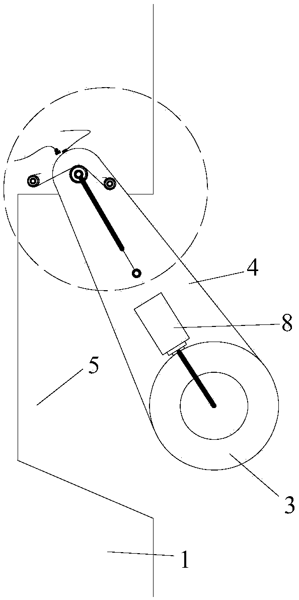 Self-propelled peeping probe adapted to different diameters of drill holes and peeping method thereof