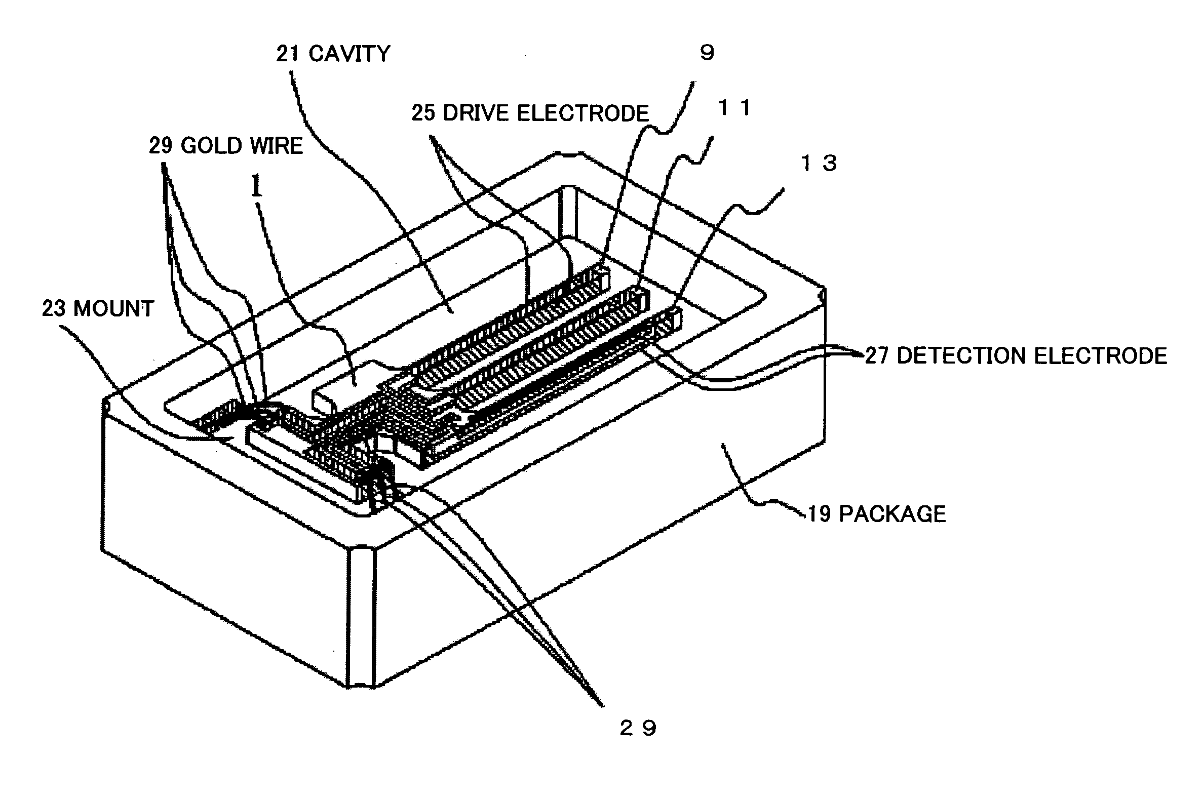 Vibration gyro and the process of producing the same