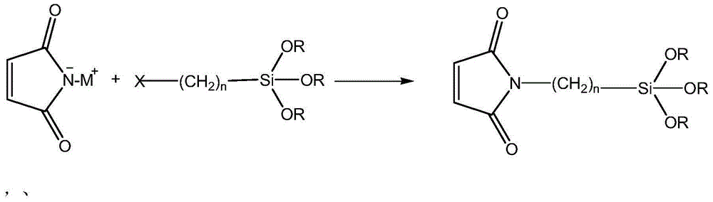 Synthesis method of siloxane-substituted maleimide