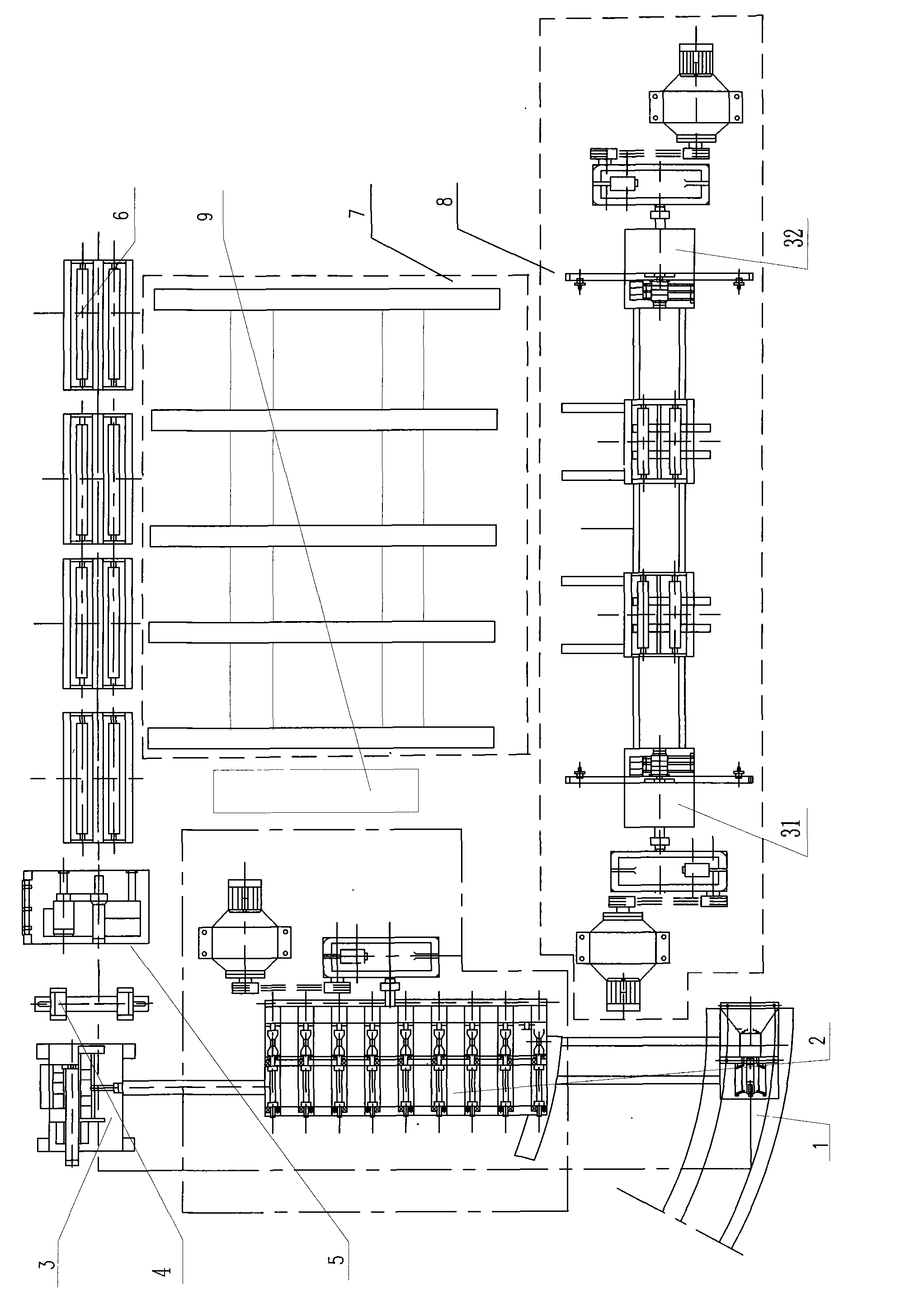 Complete device of spiral corrugated steel pipe and method for producing spiral corrugated steel pipe