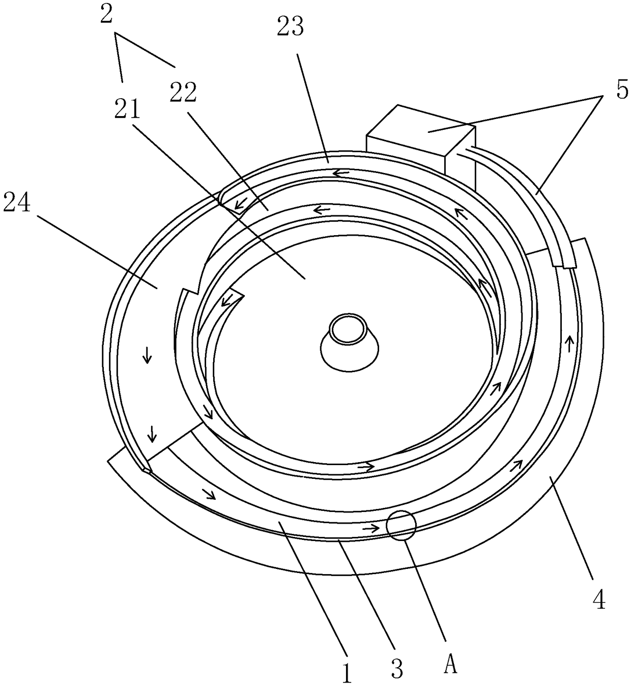 Microphone core assembly part conveying mechanism