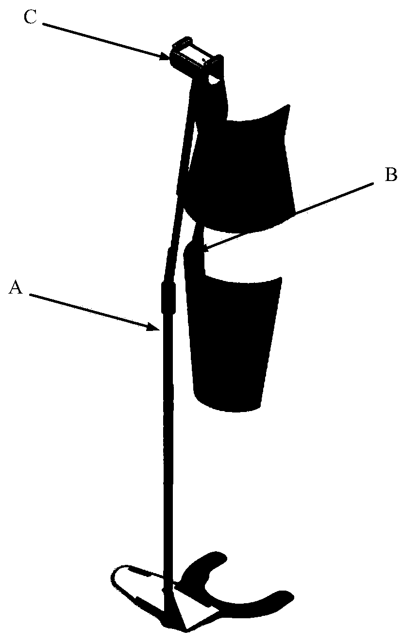 Passive hip joint limiting and assistant supporting device