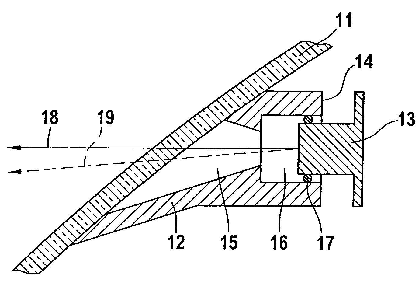 Method and device for fastening and aligning a sensor