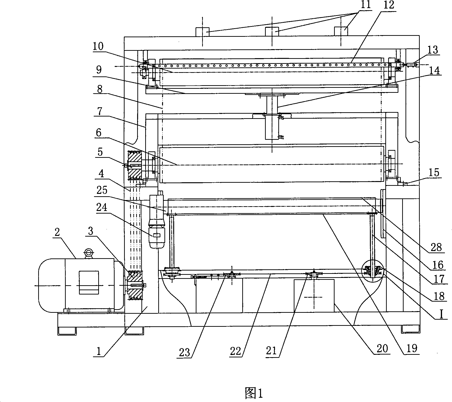 Foaming polystyrene plate surface defeathering and flaying machine thereof