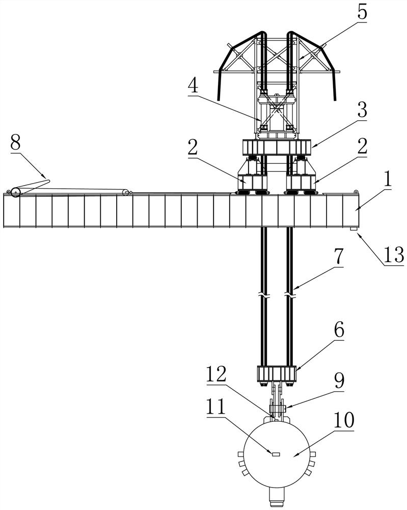 Intelligent monitoring high-precision positioning drum hoisting device and hoisting method applied by same