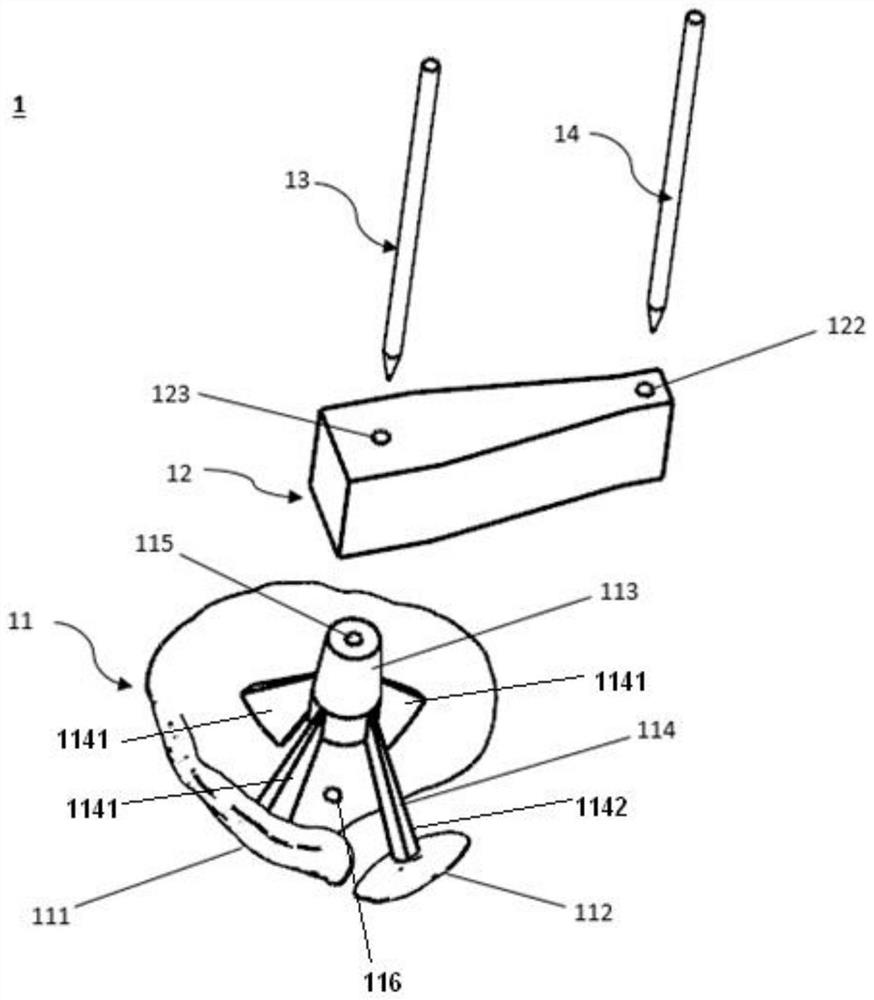 Hip joint operation guide plate