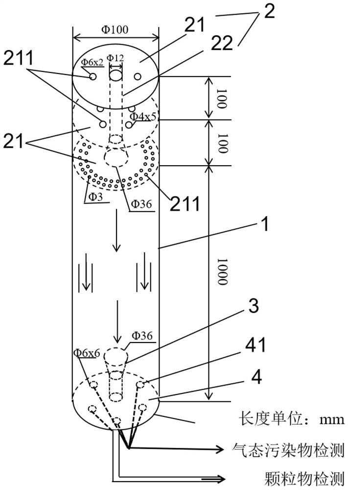 Reactor, system and method for rapid detection of tail gas secondary aerosol generation factor