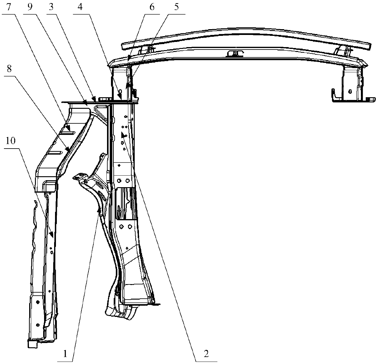 Vehicle and body structure thereof