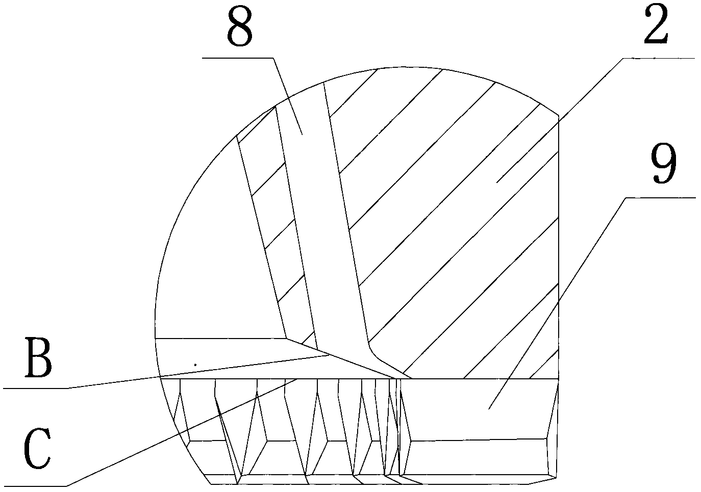 Internal cooling grinding wheel
