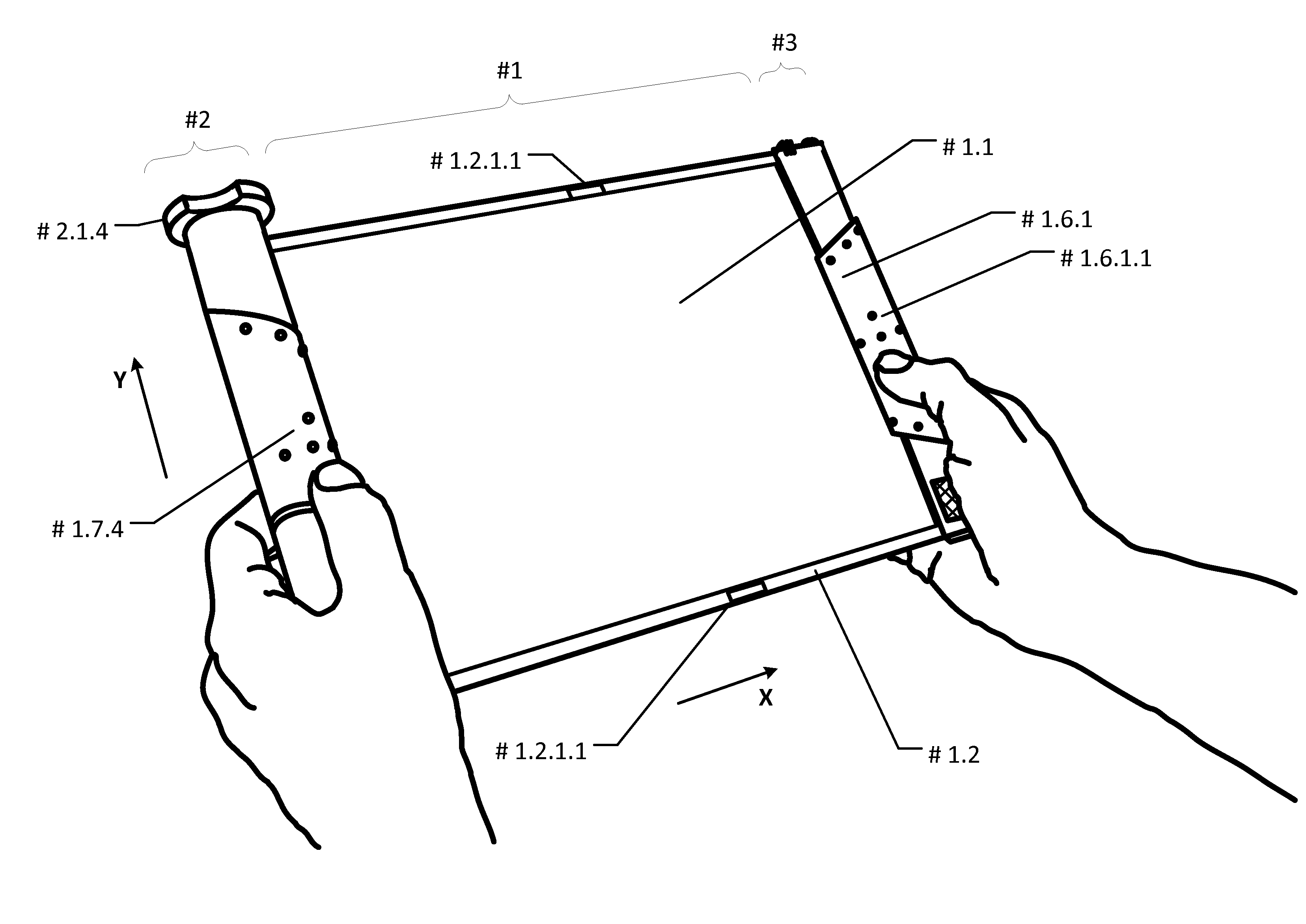 Portable computer-communicator device with rollable display