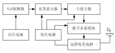 Nuclide recognition device in high-level radioactive environment