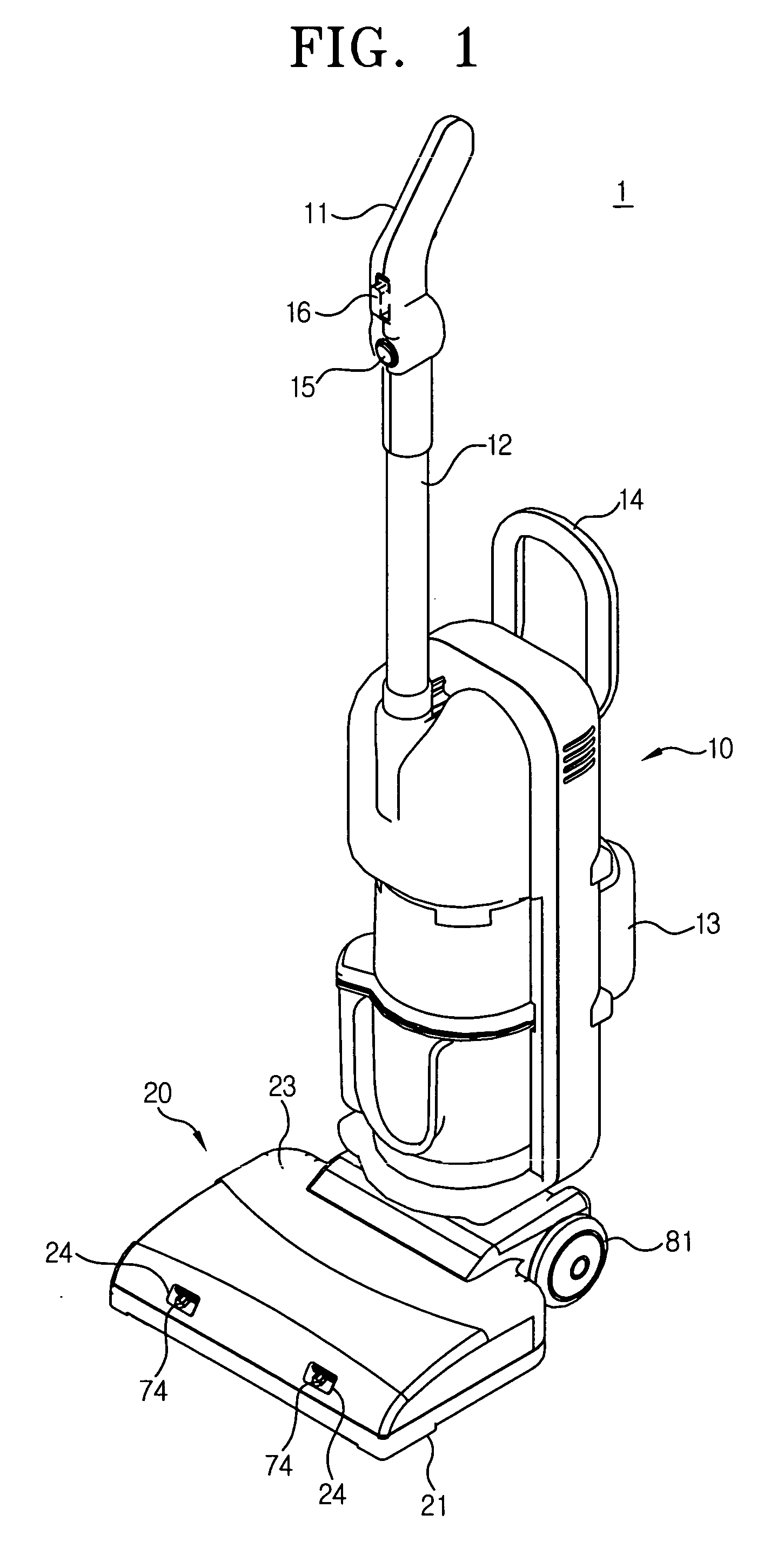 Vacuum cleaner having wet cleaning function