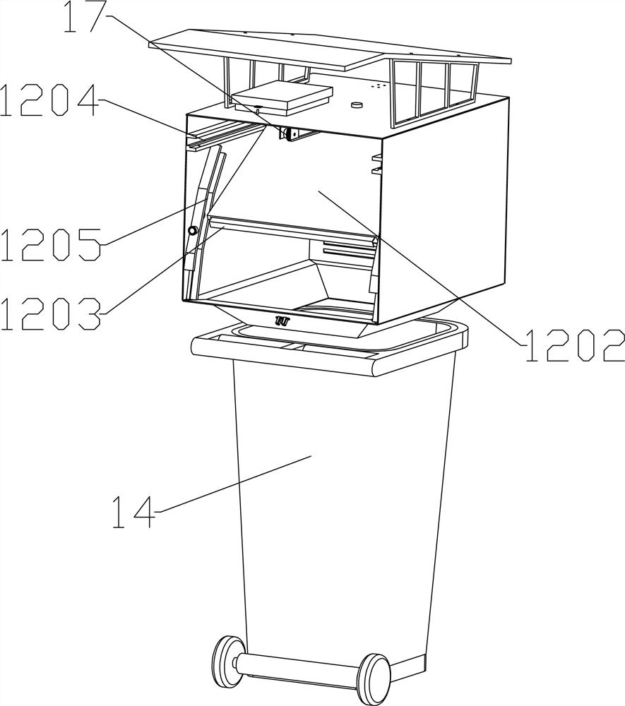Traceable garbage classification throwing system and garbage throwing method