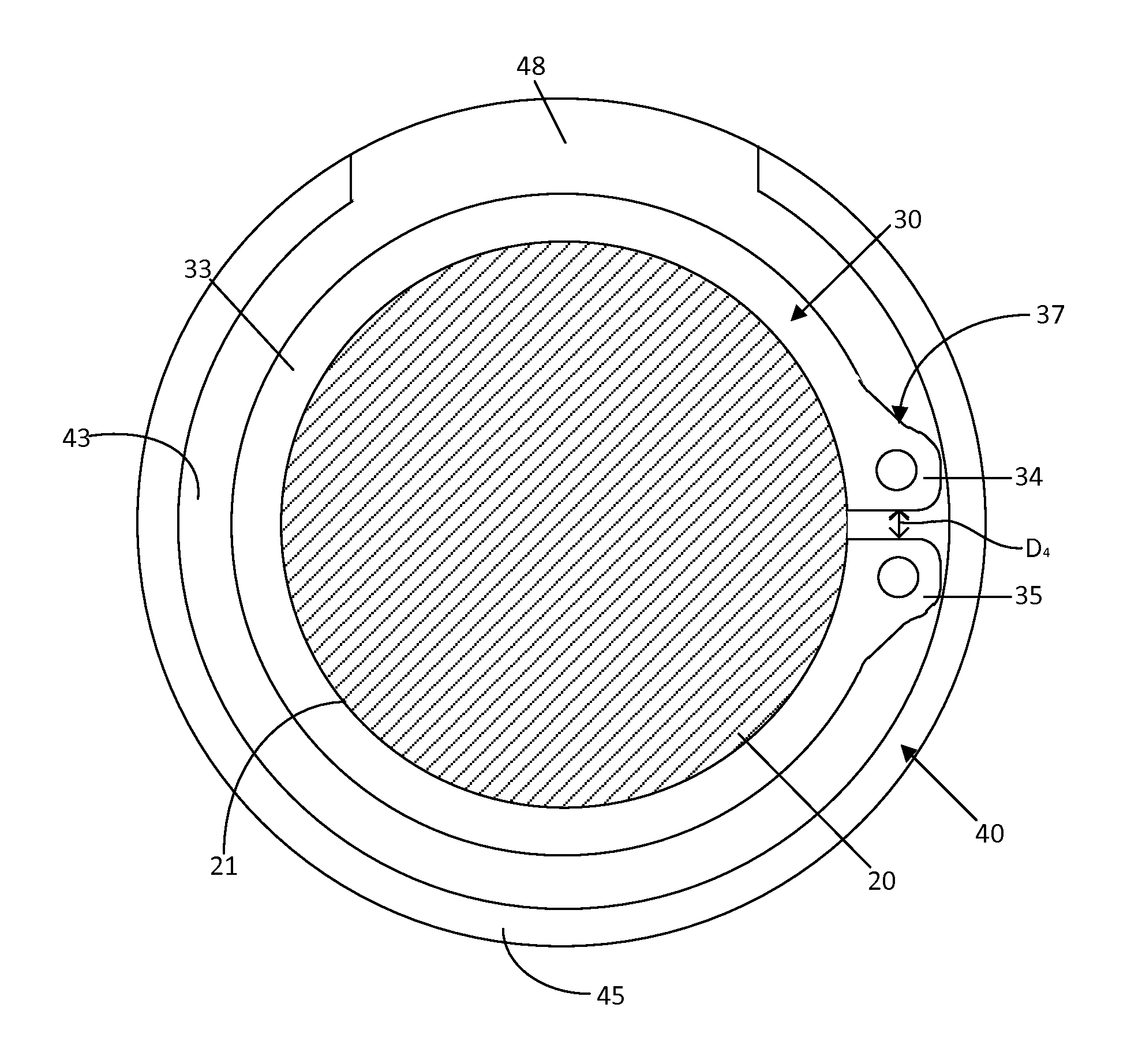 Retaining ring retention system and method