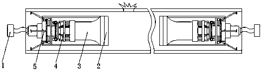 Detection head movement stabilizing method and leakage point detection method with same