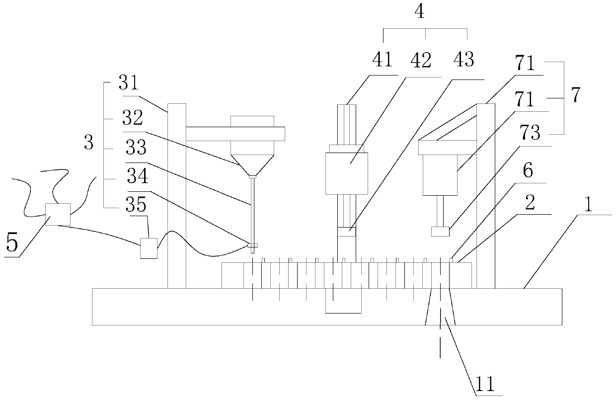 A tablet automatic pressing device