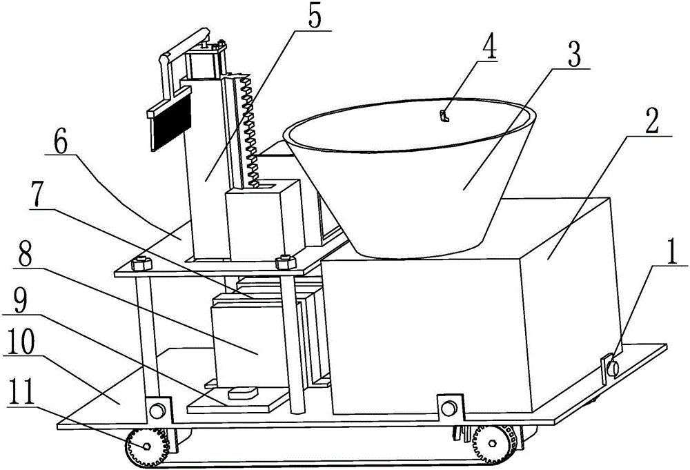 Classroom automatic cleaning device for cleaning