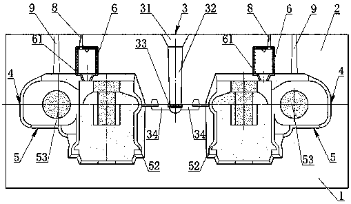 Ceramic riser neck and sand mould structure capable of reducing defects of high-nickle nodular iron reaction layer