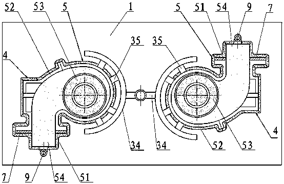 Ceramic riser neck and sand mould structure capable of reducing defects of high-nickle nodular iron reaction layer