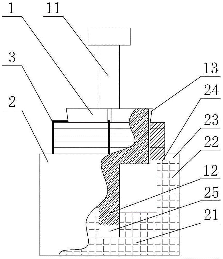 A steel wire retaining ring shaping mechanism