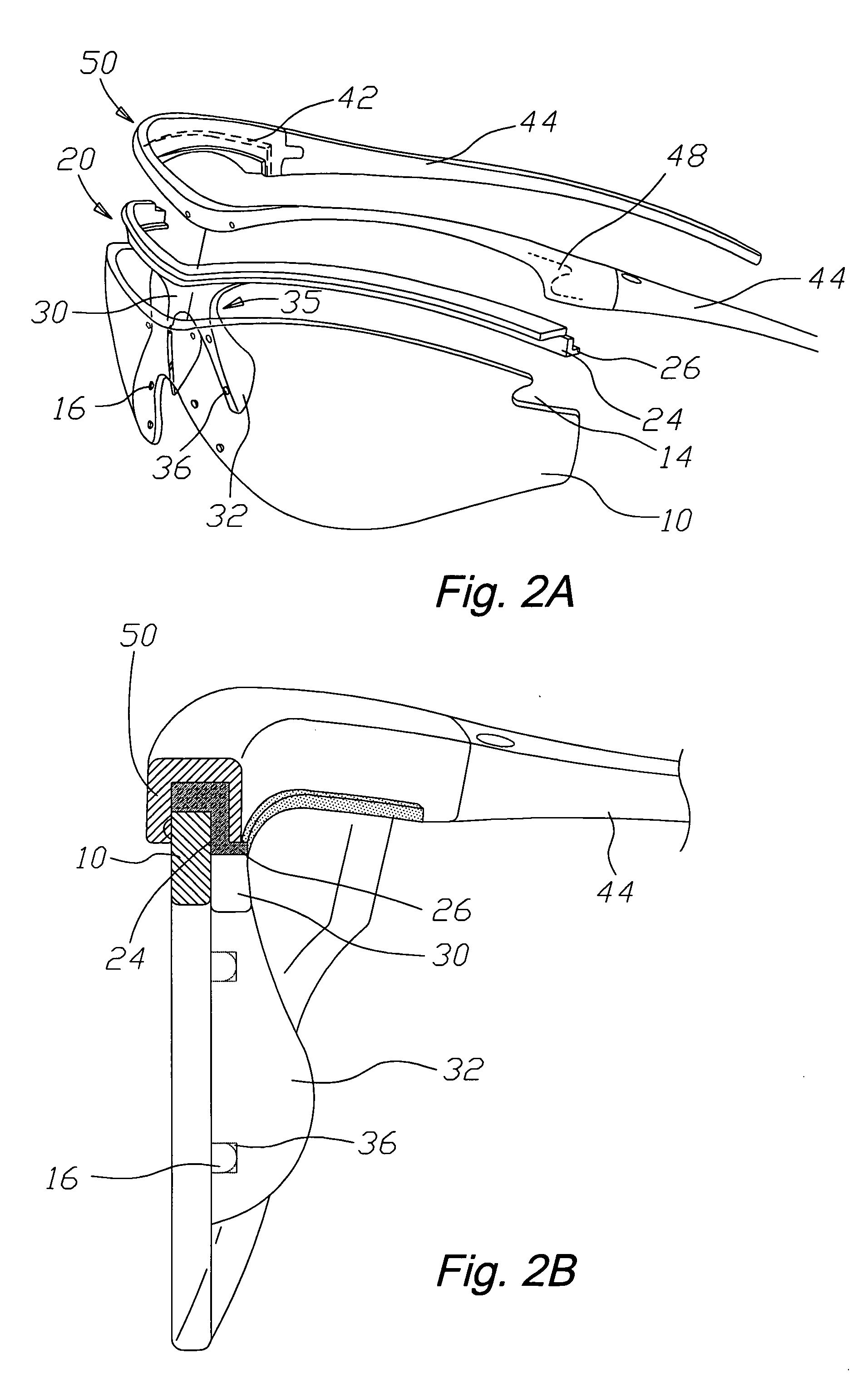 Soft pad structure of glasses