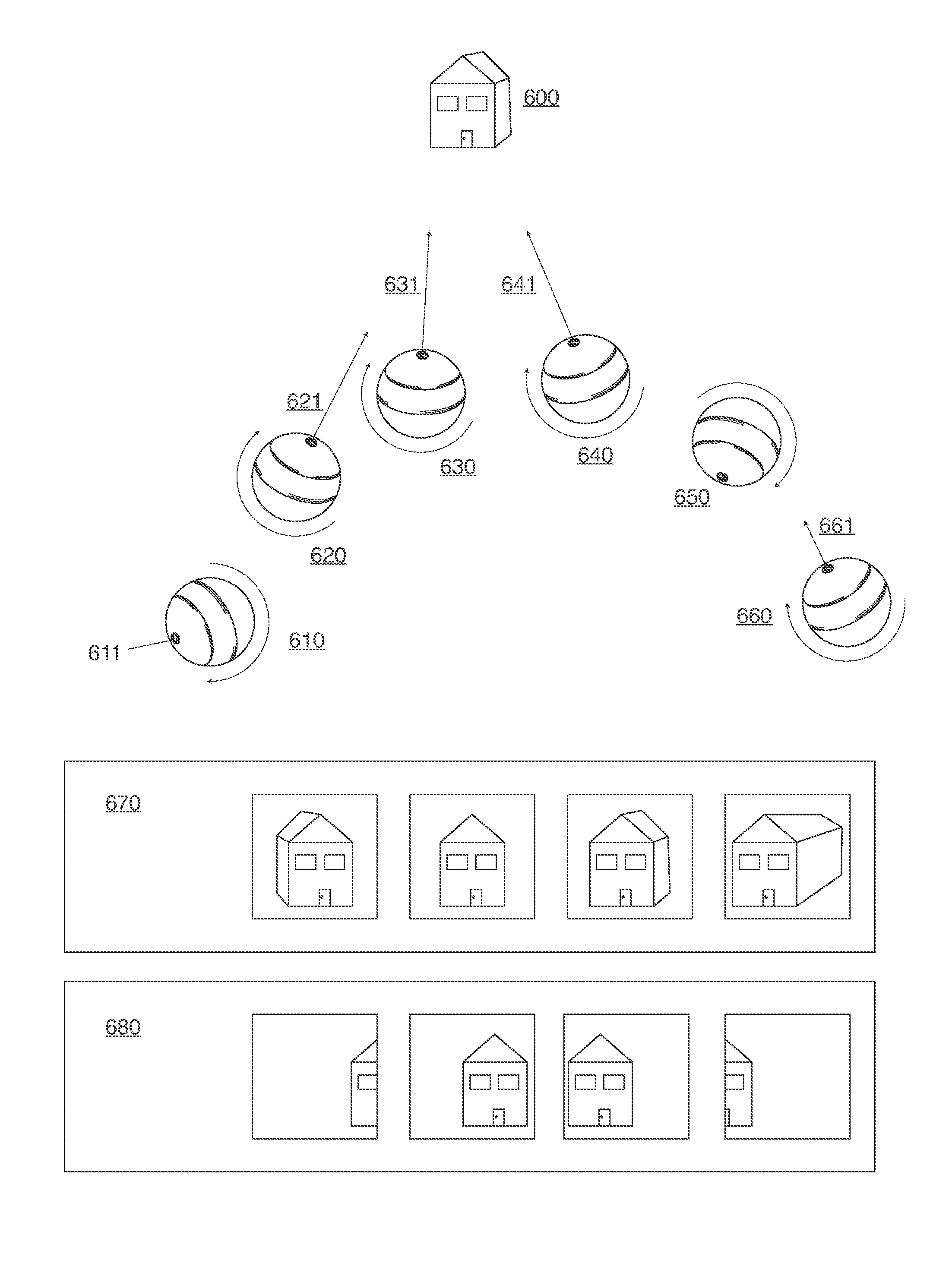 Ball with camera and trajectory control for reconnaissance or recreation