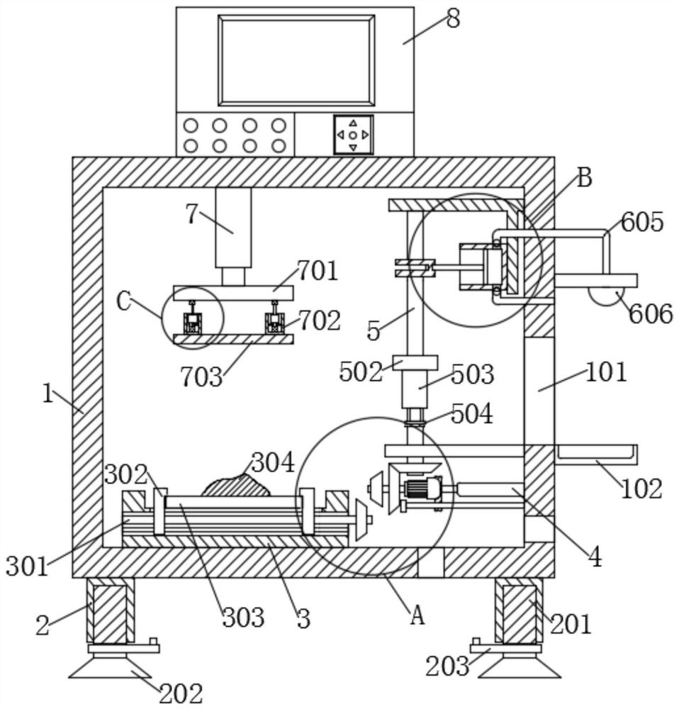 Black glue detection extrusion tool and extrusion method thereof