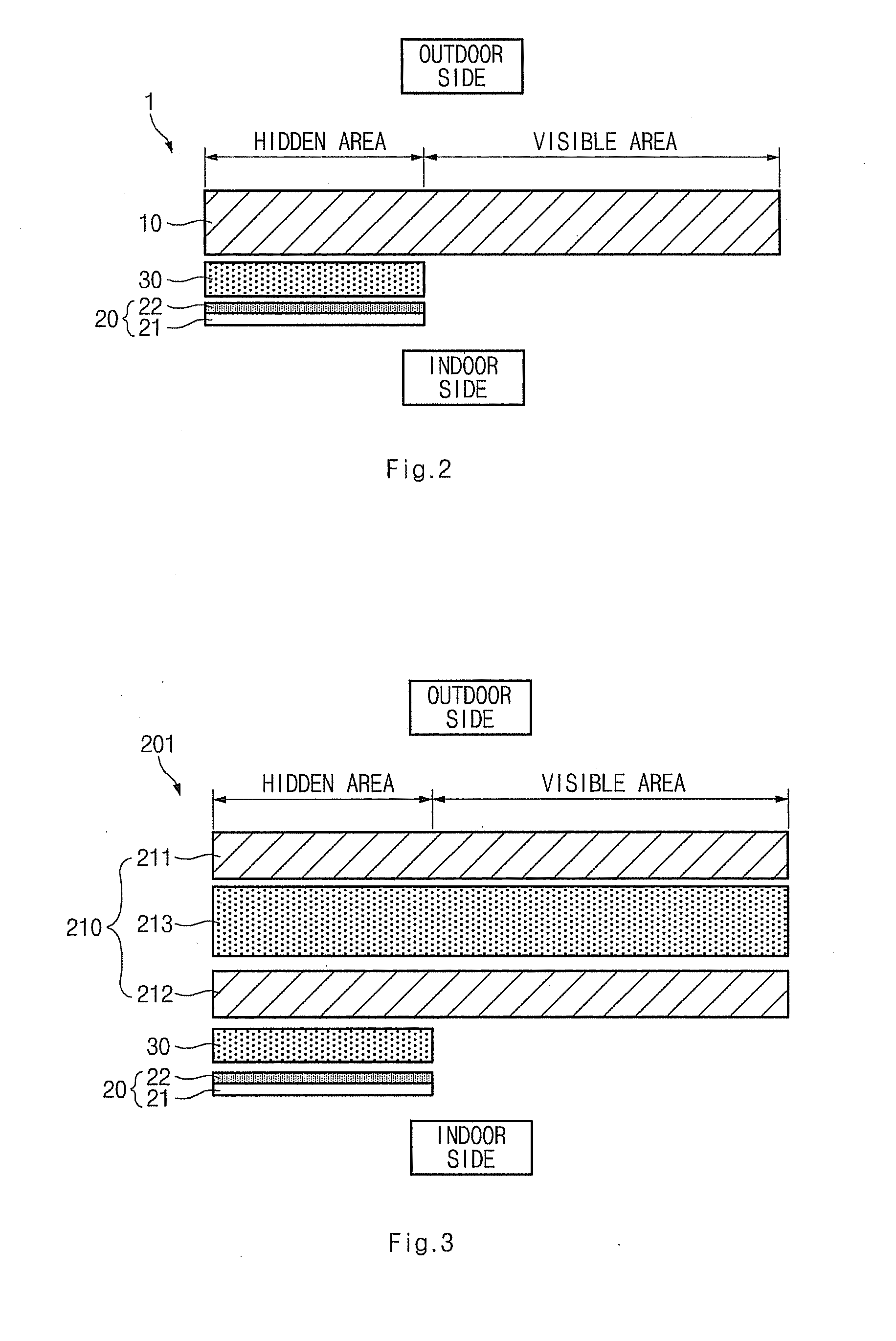 Glass window for a vehicle having a solar cell portion therewith