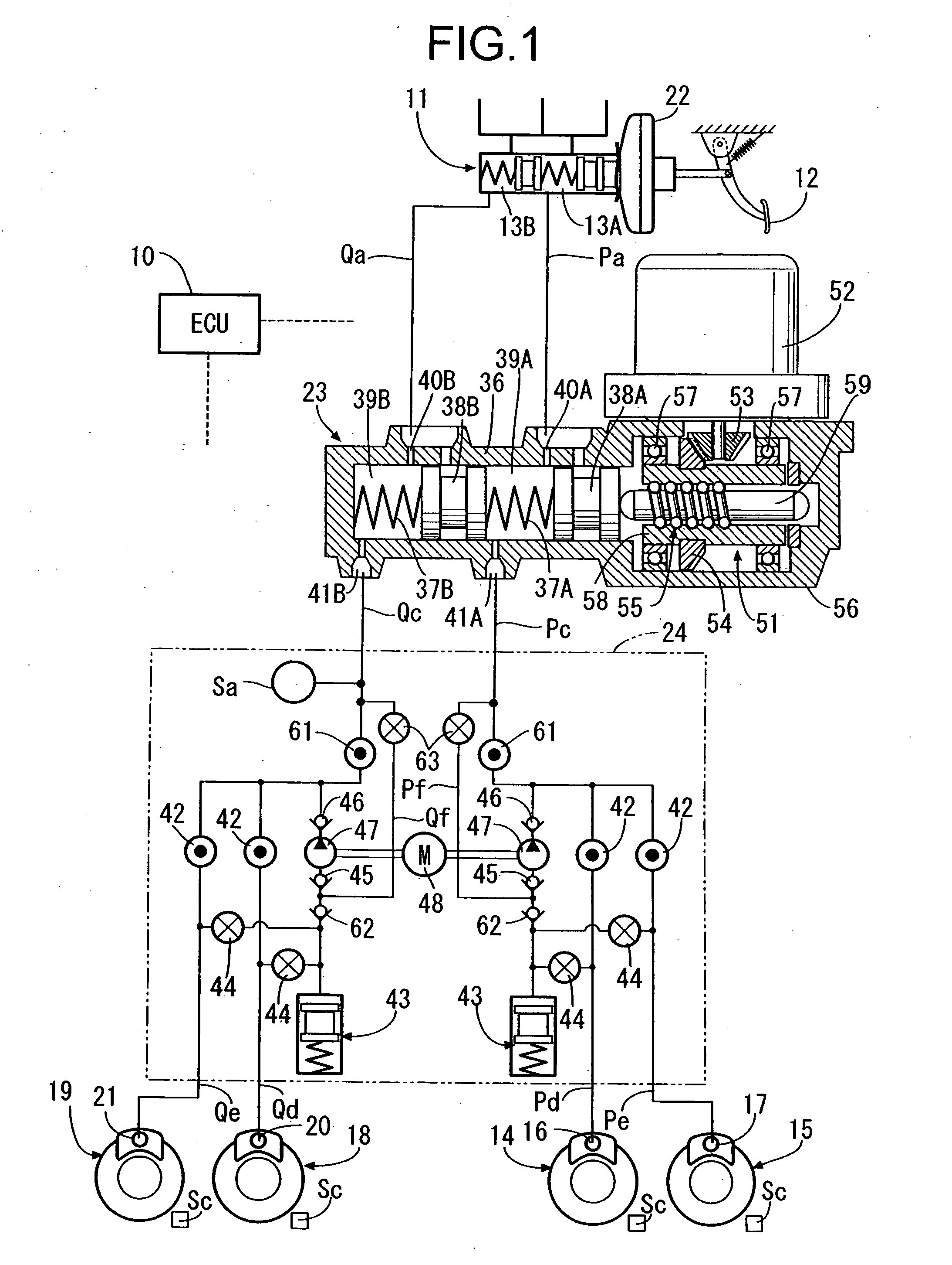 Braking system and automatic brake actuator