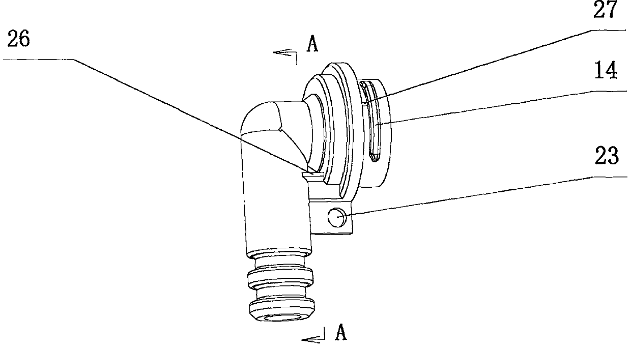 Spiral buckle type screw-free pressure reducing valve