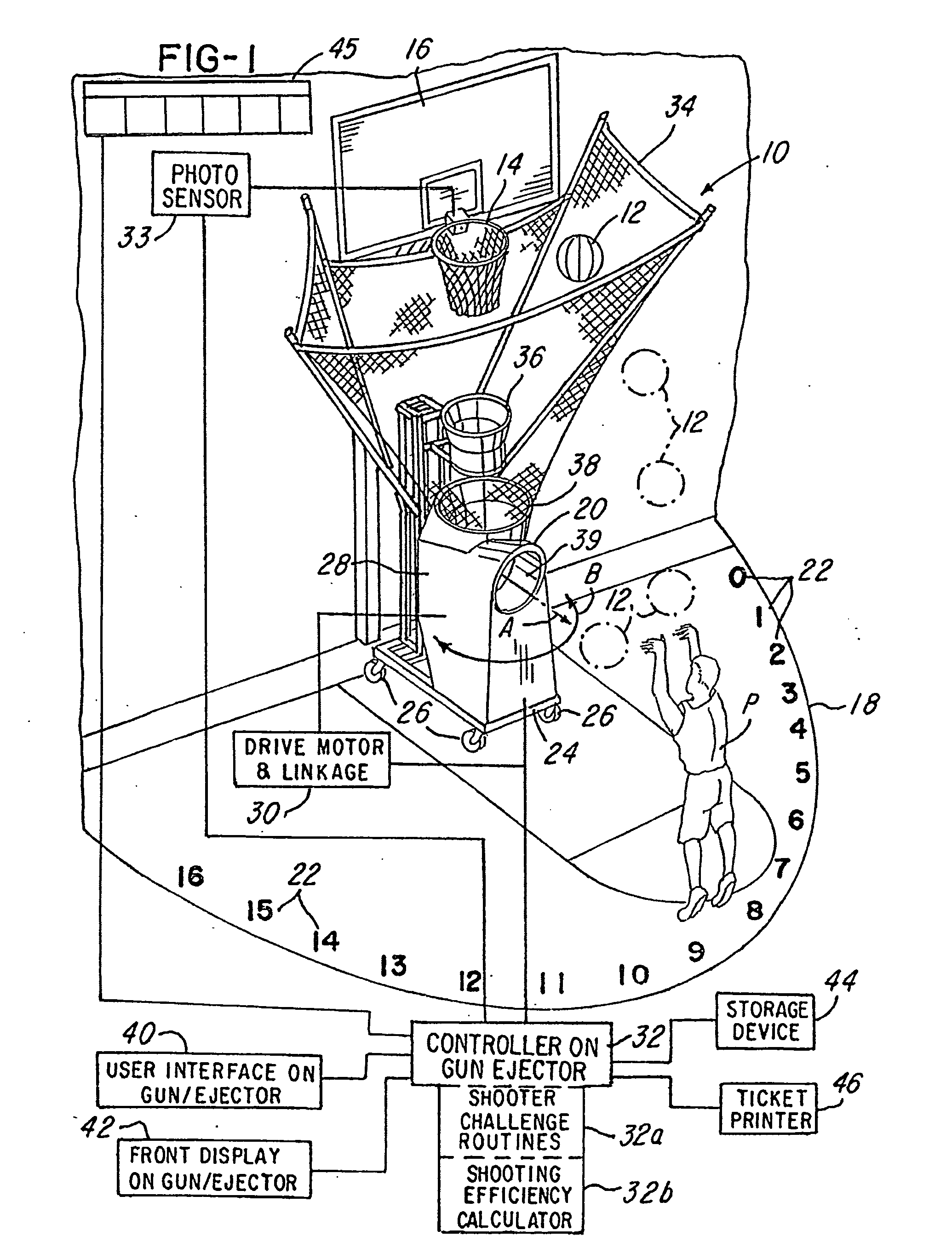 System and method for improving a basketball player's shooting including a detection and measurement system